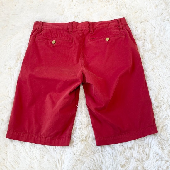 TORY BURCH Red Bermuda Chino Shorts - Picture 3 of 7